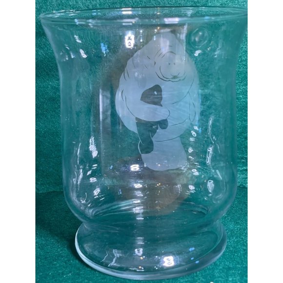 A Manatee Stemless Clear Glass w/ Frosted Image - Look Closely at Pics - Picture 6 of 8